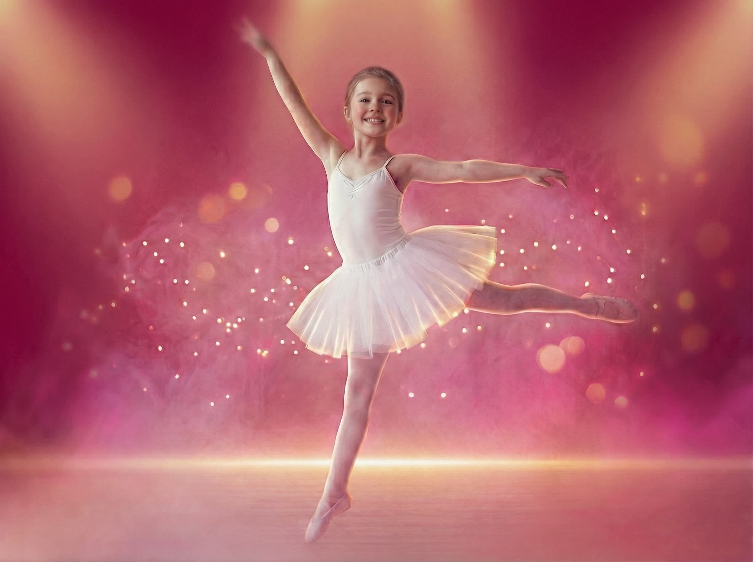 Dzieci tańczące na scenie